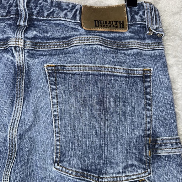 Duluth Trading Co Jeans Men's 34x32‎ Ballroom Flex Carpenter Pants Blue - Picture 7 of 12